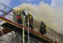 Dachstuhlbrand Koeln Poll Geislarerstr P065